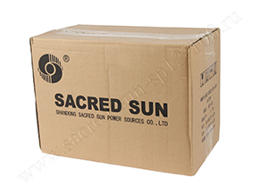 Упаковка аккумулятора Sacred Sun SP12-100. Фото №1